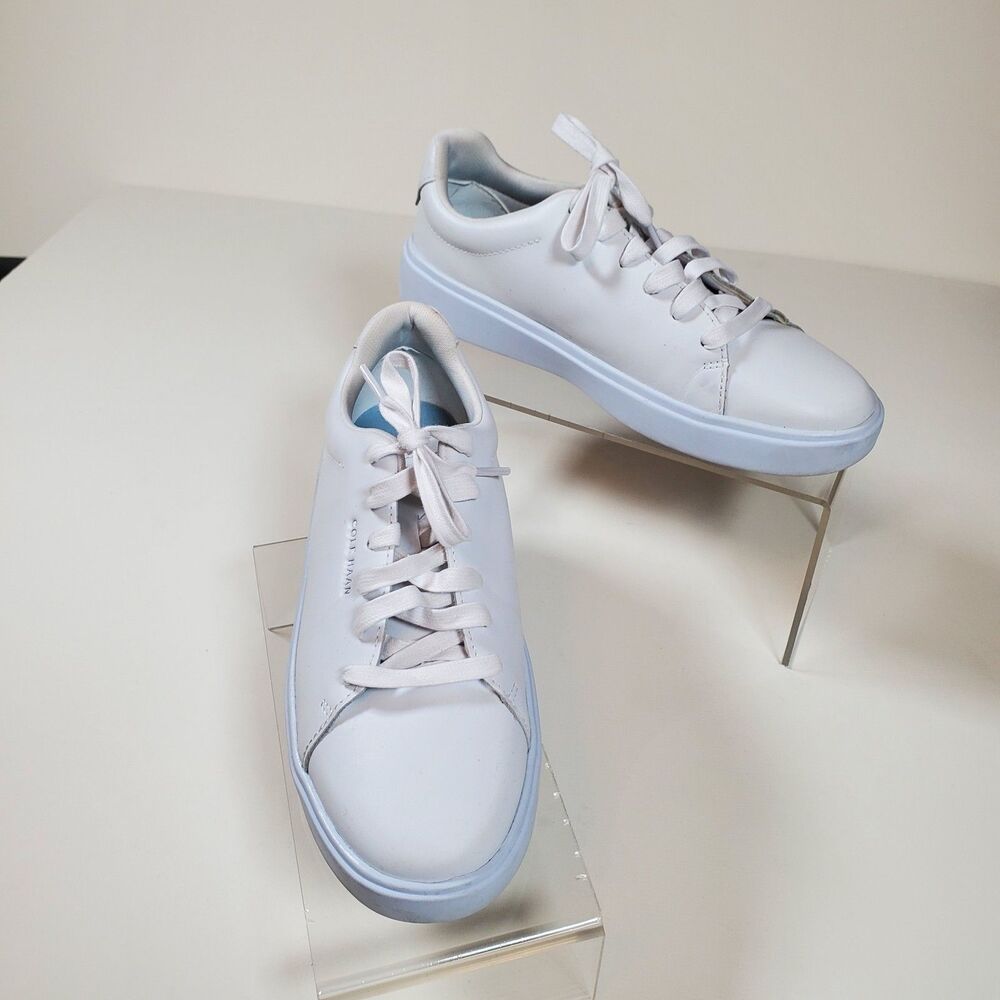 Cole Haan Women’s Sneakers Size 7.5 White Leather Grand 360 Crosscourt Low Top